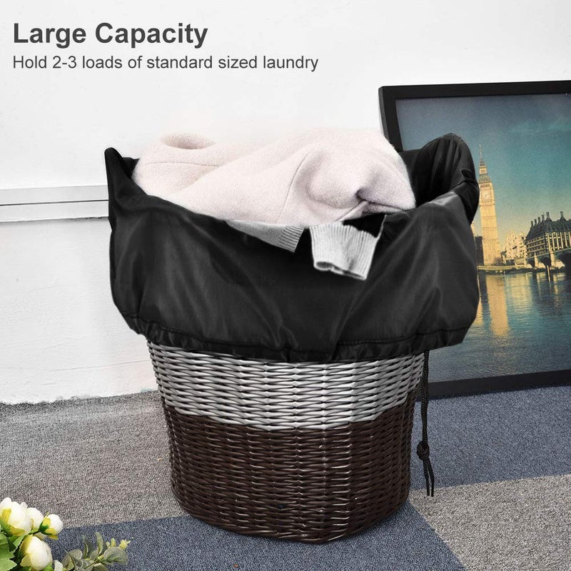 OTraki 2 Pack Heavy Duty Large Laundry Bag 28x45 inch Extra Hamper Bag Dirty Clothes Organizer Drawstring Cloth Laundry Bag for Travel Camp Home College Dorm Black - Image 5